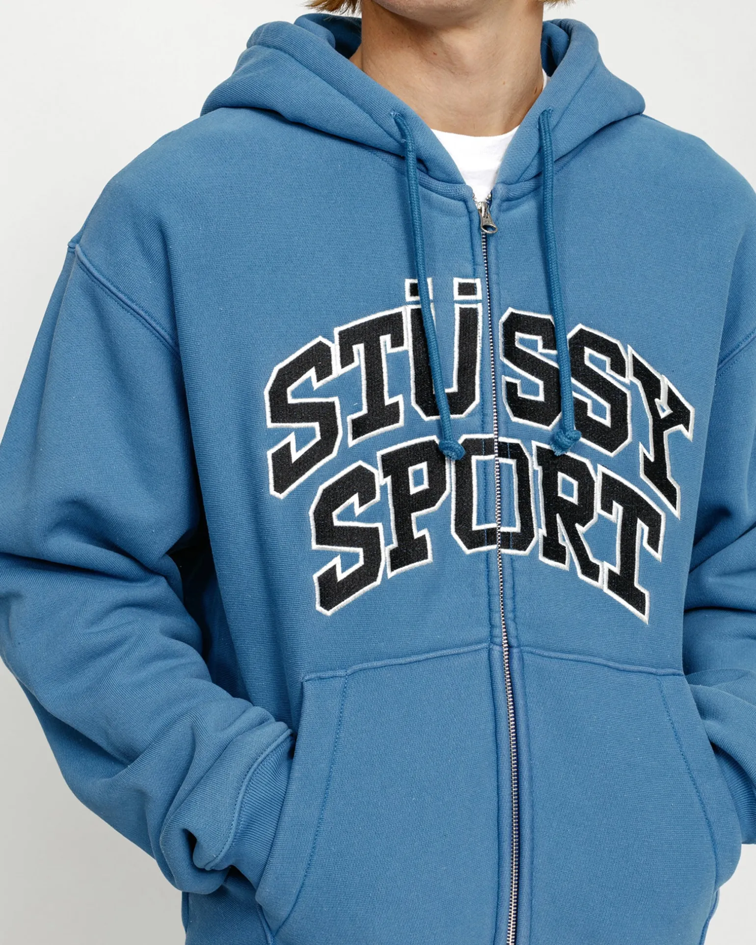 STÜSSY SPORT ZIP HOODIE - Vêtements Cool
